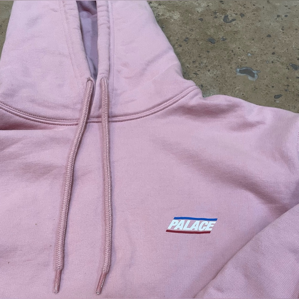 Palace hoodie, pink, size M.